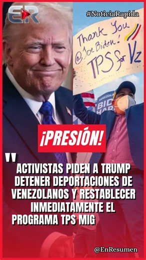 TRUMP RECIBE PRESIÓN PARA REACTIVAR EL TPS #Ultimahora #shorts