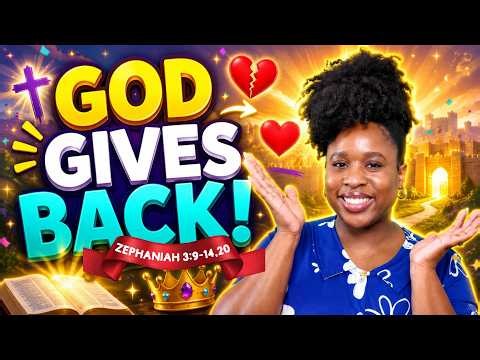 GOD GIVES BACK❤️🌼 *KIDS SUNDAY SCHOOL LESSON* 👑Zephaniah 3:9–14, 20