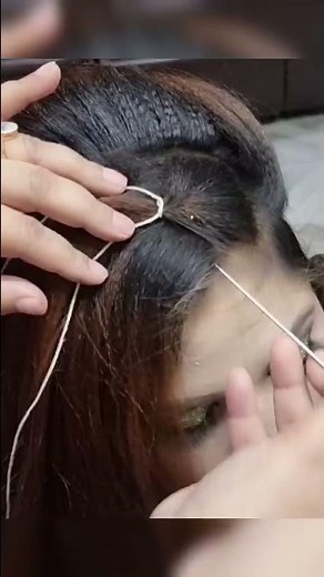easy trick for messy hairstyle | unique hairstyle for long hair #shorts