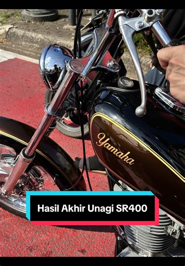 Unagi SR400 Hasil Akhir: Repaint Chrome & Modifikasi Ringan