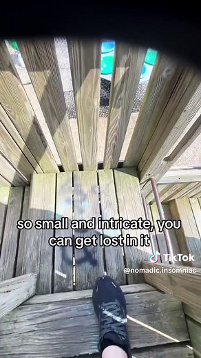 Exploring an Old Wooden Playground from the Early 2000s