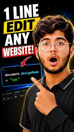 1 Line That Makes Any Website Editable 🤯