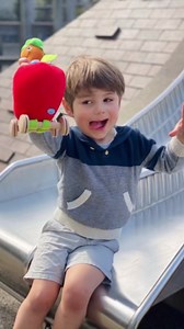 YOTTOY Richard Scarry Collection | Lowly Worm Soft Toy with Busytown Applecar – 2 in 1 Toy