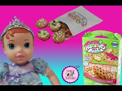 Bebé ARIEL desayuna Galletas de YUMMY NUMMIES Mini Cocina Mágica