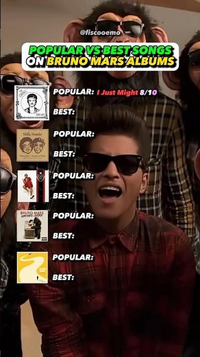 Bruno Mars BEST vs POPULAR Songs