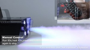 Watch AUTO Fog Machine with 6 Satge Lights on Amazon Live