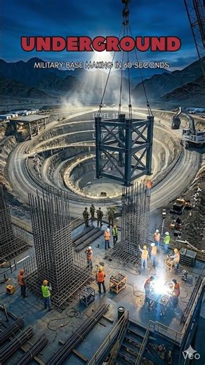 $100M Secret Underground Military Base Built in 60 Seconds