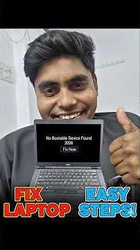 How To Fix No Bootable Device Found Dell Laptop 2026 | No Bootable Device Found Error Fix #bootdrive