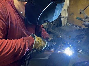 Sparks fly as a YS640s comp cart comes together at the Yoder Smokers manufacturing plant. Could it be yours? | Yoder Smokers