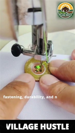 Button Stitching with Thread #comedyshorts #automobile #aquaticpets #powertools #tools#drillingtools