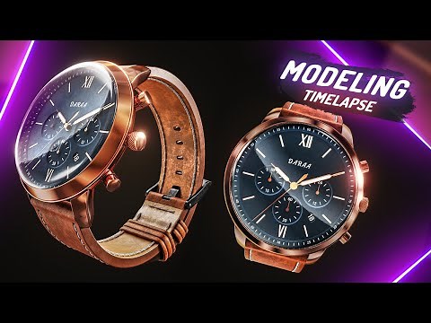 3D Wrist watch modeling (3DSMAX) - timelapse