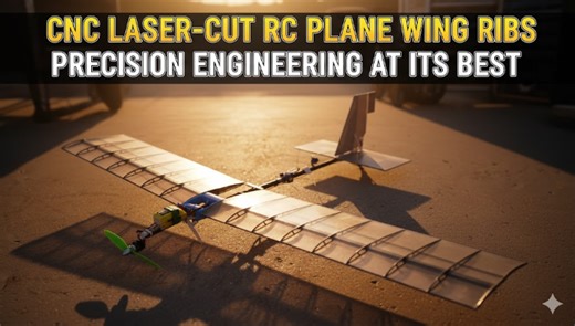 Laser-Cut RC Plane Wing Ribs | Engineering Perfection in Action