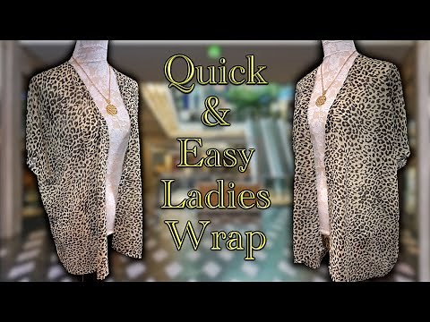 Quick and Easy Ladies Wrap | The Sewing Room Channel