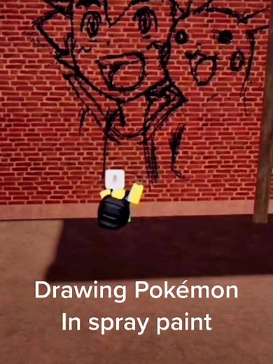Drawing Pokémon in Spray Paint