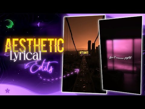 AESTHETIC LYRICS video editing | Alight motion aesthetic lyrical edits TUTORIAL 
