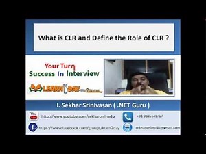 what is CLR - Common Language Runtime