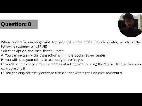 When reviewing uncategorized transactions in the Books review center
