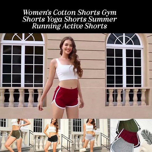 Women's Cotton Shorts Gym Shorts Yoga Shorts Running Active Shorts