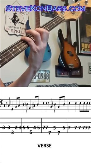 Jimi Hendrix Hey Joe Bass Line Quick Lesson #bass