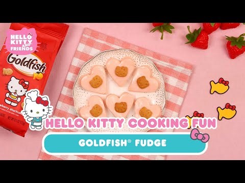 Hello Kitty x Goldfish Easy Fudge | Hello Kitty Cooking Fun