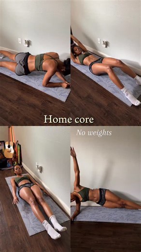 Darian 🌙 on Instagram: "Home core - no gym, no weights, no excuses 🩵🙂‍↕️ 60 seconds each with 30 second breaks in between. #homeworkouts #coreworkouts #core #gymgirl"
