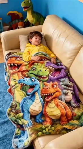 🎨 Megjelent a dinoszaurusz takaró – vastag, puha melegítő, tökéletes kisgyermekeknek! Kényelem és móka egyben! 💤❤️ 🦕 Aranyos dinoszaurusz forma – 3D-s szarvakkal és farokkal, a gyerekek azonnal beleszeretnek, mintha saját dinója lenne! 👶🌍 🧶 Vastag, szőrmebélésű anyag, lágy és bőrbarát, mint egy felhő – melegen tart, de nem fullasztó, akár klímás szobában is tökéletes! 🌡️☁️ 🎨 Vidám színek, környezetbarát nyomtatás – a minta nem mosódik ki, ellenáll a használatnak! 🌈🧼 🛋️ Több méretben e