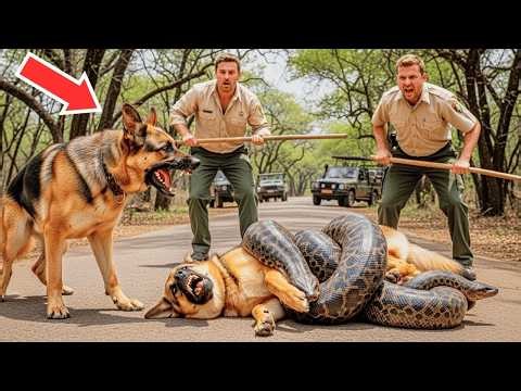 Giant Python Wraps Around Dog, You Won't Believe What These Rangers Did Next!