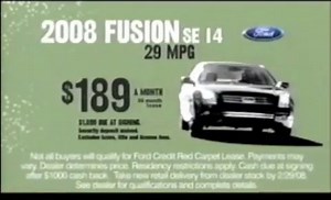 2008 Ford Fusion Commercial USA