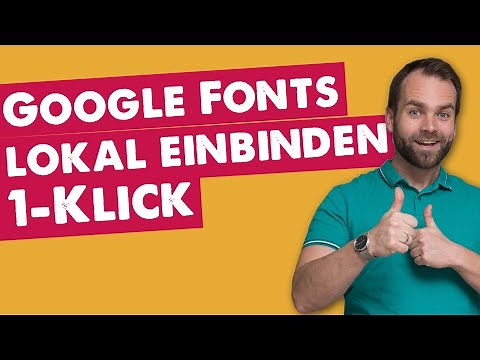 Google Fonts lokal einbinden - mit einem Klick!