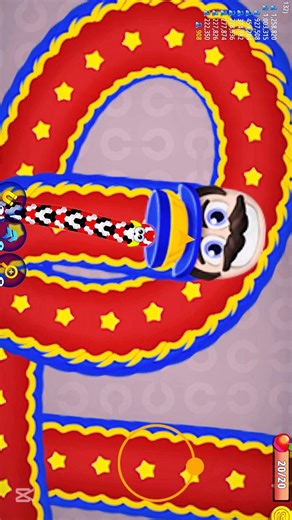 Worms Zone.io 🐍🔥 He Took The Shortcut 😱 Big Mistake! #shorts #WormsZone manoranjan-game episode 234