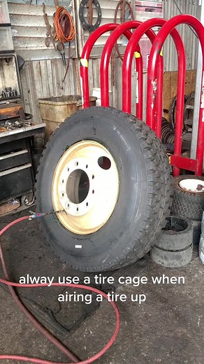 This is how i use a tire cage #tireman #therealtireman #STFUANDGETTOWORK #tirechanging #tireexplosion #idgaf #