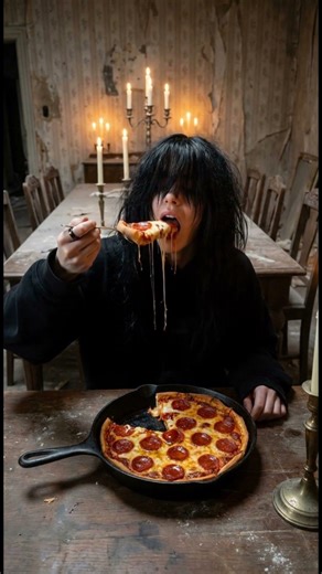 Gothic Silence & Melting Pizza | Dark ASMR 🖤