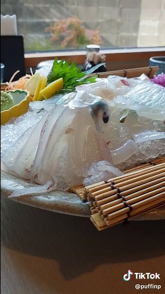 IKIZUKURI 🐙 SAGA, JP #food #squid #lunch #saga #japan #japanesefood | food