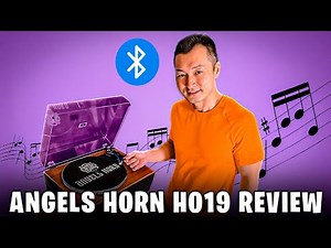 This Bluetooth Turntable Will Change How You Listen to Vinyl! 🎵🔥 (Angels Horn H019 Review)