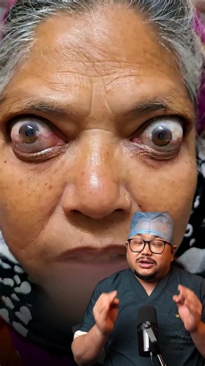 Dr. Bhanu Pangtey on Instagram: "An eye coming forward is not normal 👁️ This condition is called Proptosis — most commonly caused by thyroid eye disease in India. Early diagnosis can save vision. Never ignore eye bulging. #Proptosis #BulgingEye #thyroideyedisease"