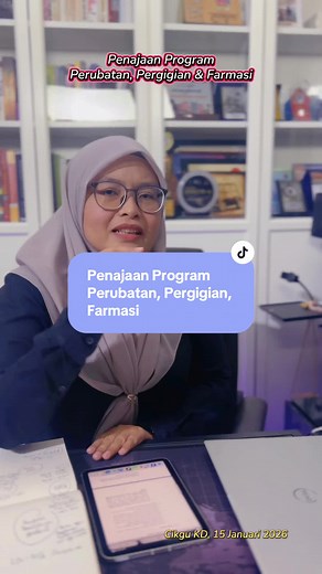 Penajaan Program Perubatan, Pergigian dan Farmasi JPA 2026