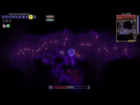 Batalla contra The Hive Mind en Terraria