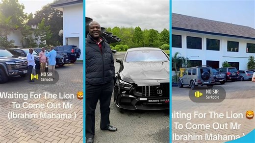 “Money na water”: Ibrahim Mahama and his rich friends park fleet of luxury cars