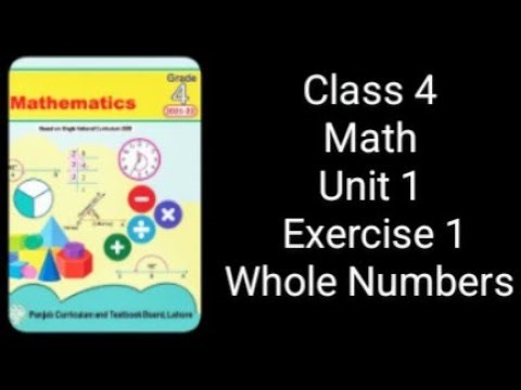 Class 4 math unit 1 exercise 1 complete solution whole numbers