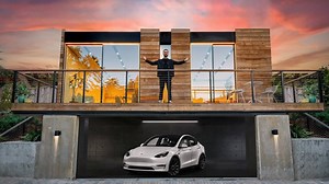 We are touring a futuristic tiny home designed like a Tesla and built in a factory! | Enes Yilmazer