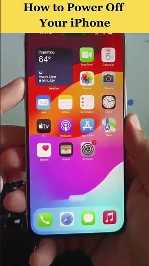 How to Power off iPhone | How to Force Power off Your iPhone #smartphone