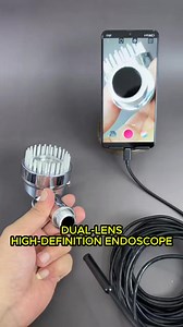 72K views · 379 reactions | DOUBLE VISION. ️️ Front & Side cameras catch every detail. Inspect engines and drains in 5MP HD clarity. Don't guess—know what's wrong instantly. INSPECT IT!  https://quickmechtools.com/products/5mp-dual-lens-hd-endoscope #quickmechtools #fyp #Borescope #MechanicLife #PlumbingTools #TechReview #DIYRepair | Quickmechtools | Facebook
