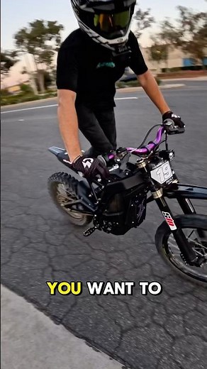 First time riding a Eride 🤣💀 #surron #surronx #ebike #emoto