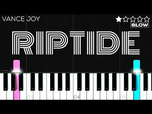 Vance Joy - Riptide | SLOW EASY Piano Tutorial