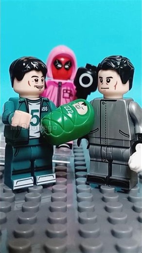 🦑 El Lego Bootleg más tierno de los Squid Game 😭 #review #stopmotion #humor