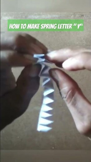 Making a spring letter using paper