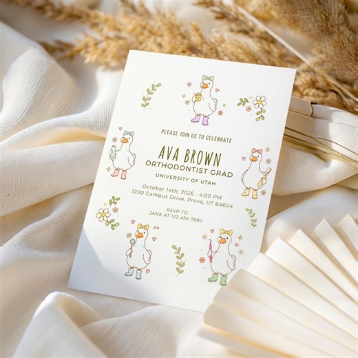 Orthodontist Graduation Invitation, Editable Orthodontics Grad Party Invite, Dental School Graduation Template - Etsy Australia