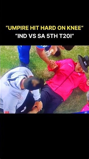 UMPIRE INJURED | 5th T20I IND VS SA | #shorts #shortsfeed