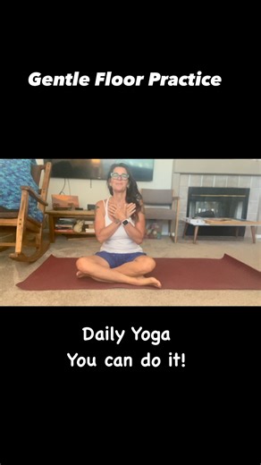 Deborah Demander on Instagram: "A gentle practice for all ages and skill levels. #makeyourselfhealthyagain #youcandoit #yoga #dailyyogapractice #yogaforeverybody #fiveminuteyoga"