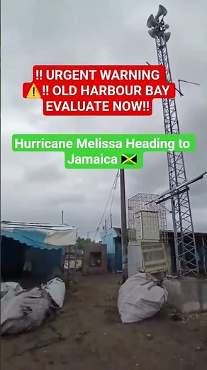 ‼️THE SEA COMING IN AT OLD HARBOUR BAY Jamaica 🇯🇲 EVACUATION ALERT ⚠️‼️ HURRICANE MELISSA Update 🙏🏾